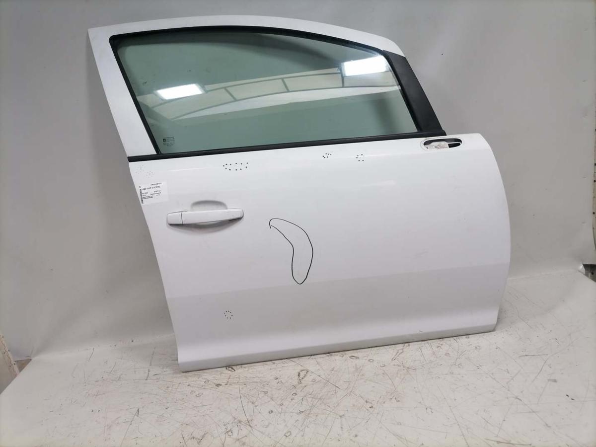 Opel Corsa D original T&uuml;r vorn rechts Y474 Casablancawei&szlig; Rohbau 5 T&uuml;rer BJ08